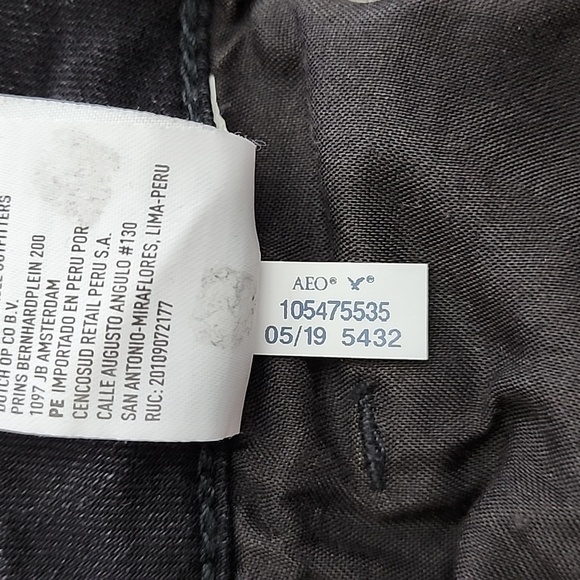 American Eagle AEO NE(X)T Level Stretch Black Super Hi-Rise  Shortie Shorts Sz 0 - Picture 8 of 16